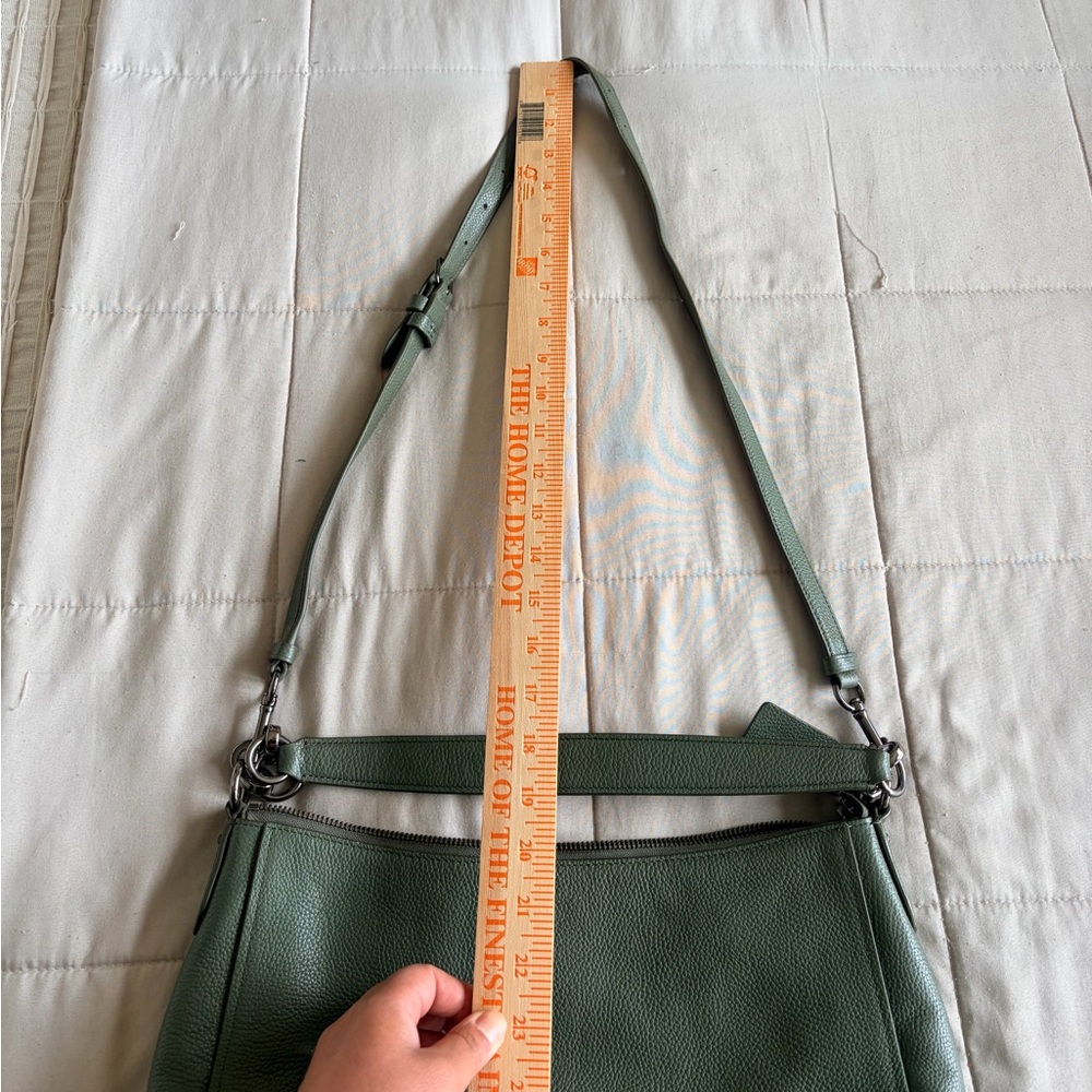💚Coach💚 Army Green Leather Hobo Shoulder Bag - Picture 14 of 14